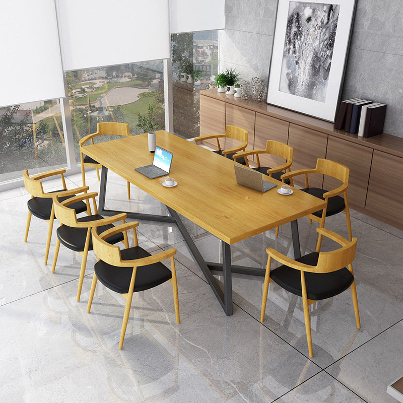 Industrial Dinette Set for Home 1/2/9 Pieces Solid Wood Dining Table Set