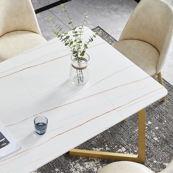 Glossy White Dining Table Set 1/4/5/7 Pieces Glam Dinette Set for Dining Room