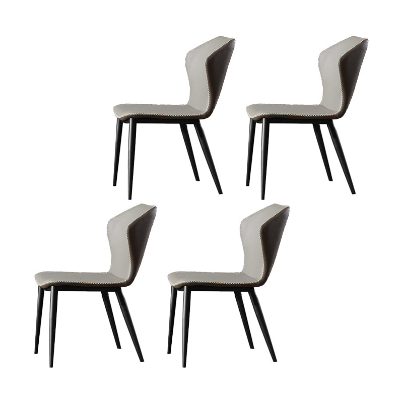 Glossy Gray Stone Dining Table Set 1/4/5/7 Pieces Modern Dinette Set for Kitchen