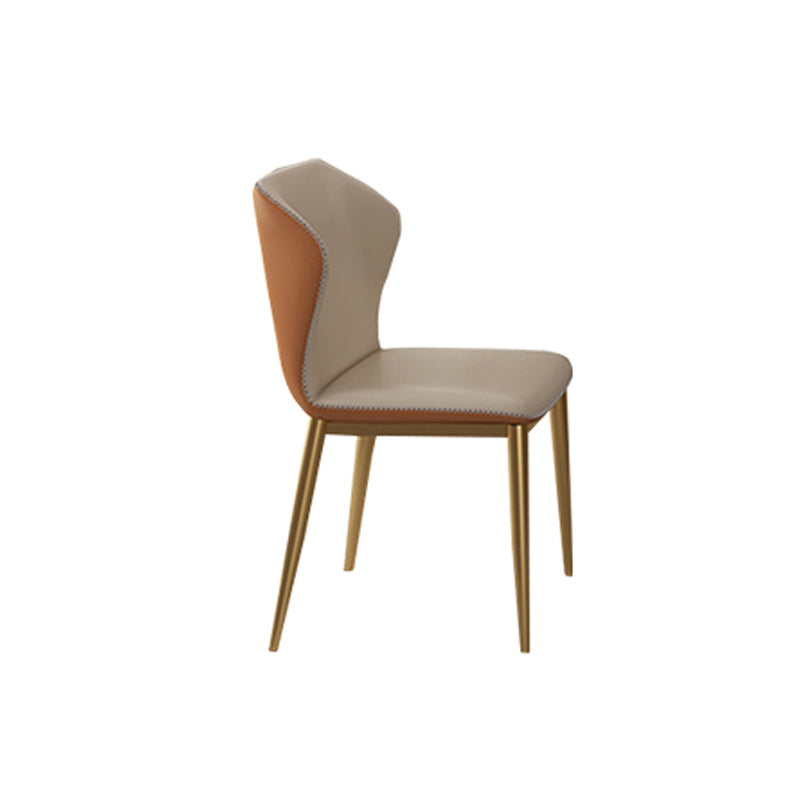 Glam Dining Set 1/4/6 Pcs Gold Stainless Steel Frame Dining Table and Chairs