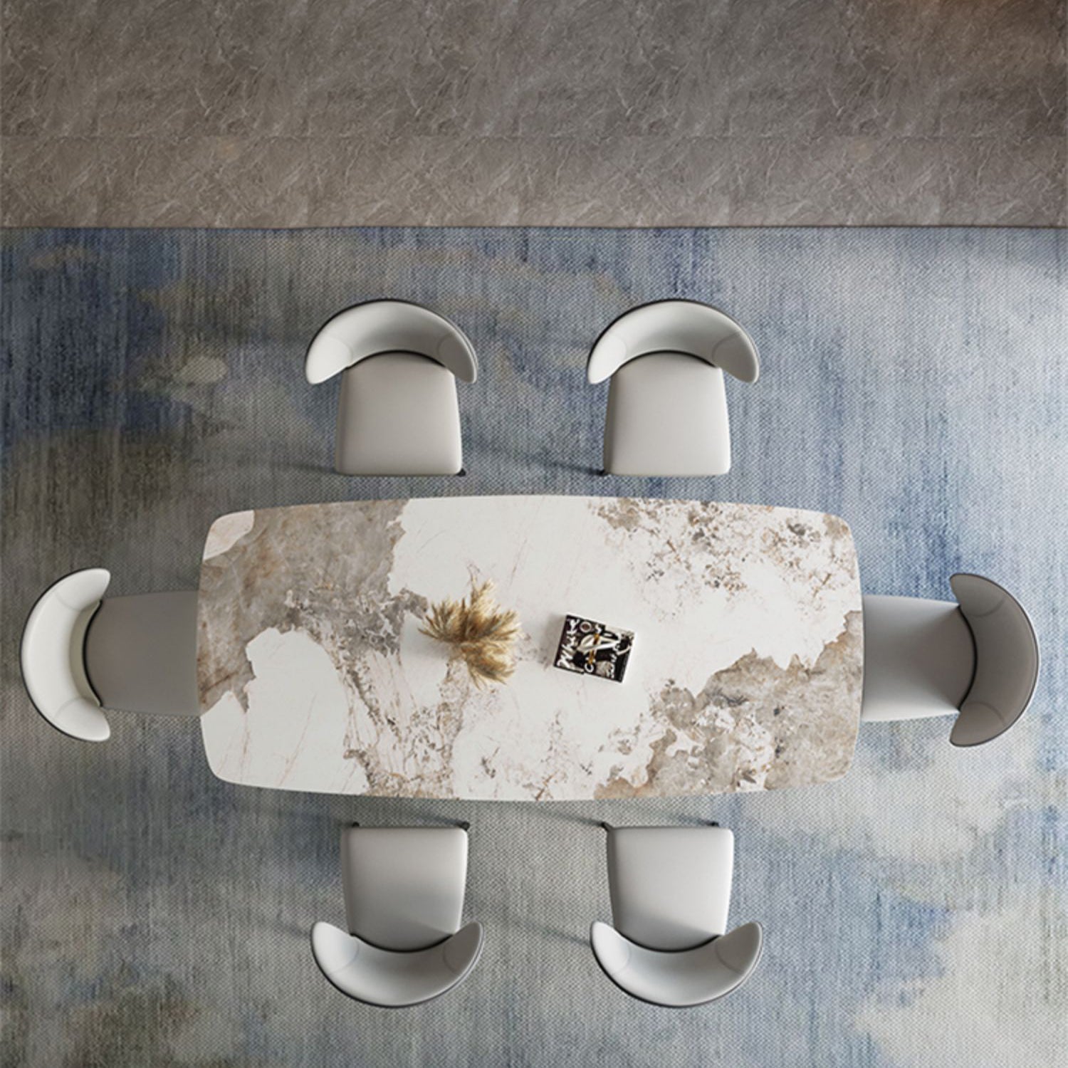 High Gloss Biege Dining Table Set 1/2/4/5/7 Pieces Glam Dinette Set for Home