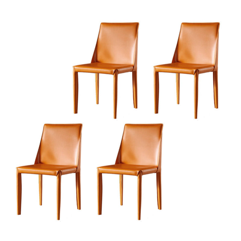 Modern Dining Table Set 1/4/5/7 Pcs Sintered Stone Top Dining Table with Armless Chairs