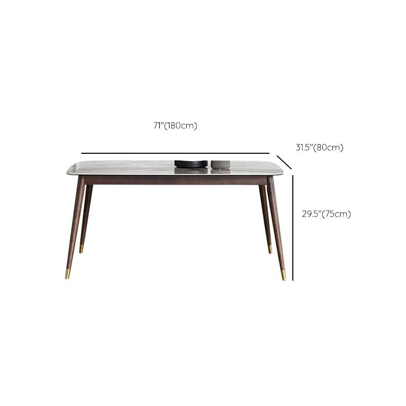 Glossy Gray Dining Table Set 1/4/5/7 Pieces Dinette Set with Wooden Chairs