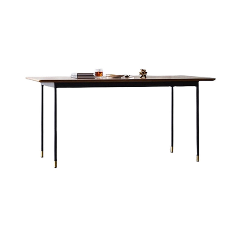 Industrial Dining Table Set 1/5/7 Pcs Solid Wood Top Table with Upholstered Chairs