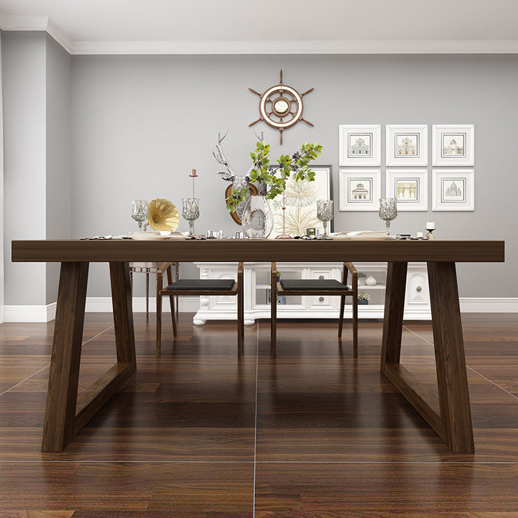 Rectangle Dining Set 1/2/3/5 Pcs Solid Wood Dining Table and Chairs
