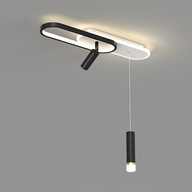 Linear Flush Mount Light Fixture Modern Metal Flush Light for Living Room