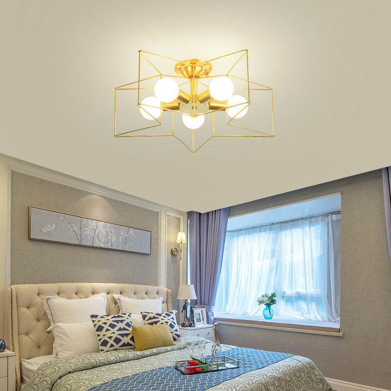 Star Shape Flush Mount Light Fixtures Modern Flush Mount Ceiling Light