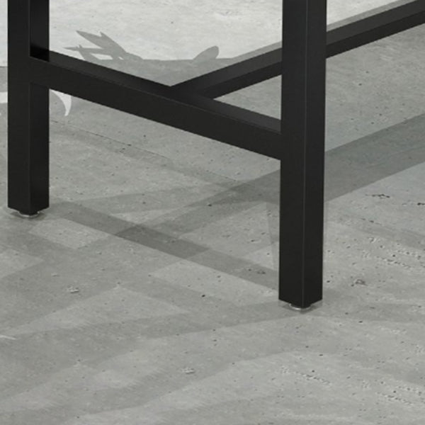 Modern 1/5 Pieces Bar Table Set Rectangle Wood Counter Table with High Stools for Cafe