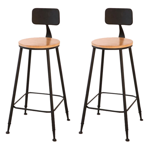 Contemporary Style Bar Table Set 1/2/3 Pieces Rectangle Bar Table with Wood Stools