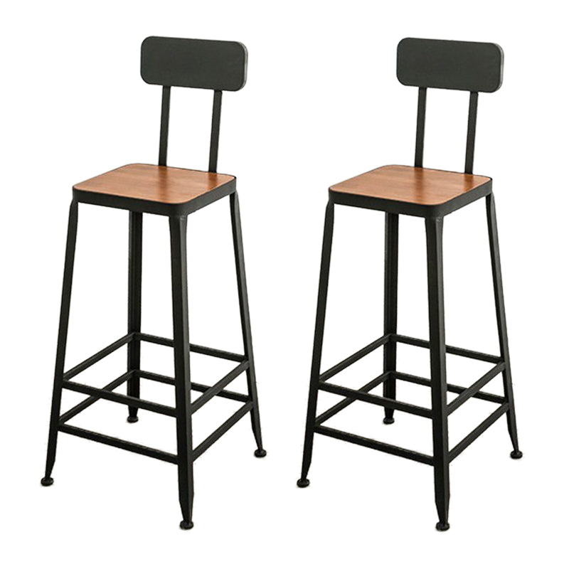 Contemporary Style Bar Table Set 1/2/9 Pieces Rectangle Bar Table with Wood Stools