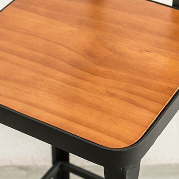 Contemporary Style Bar Table Set 1/2/9 Pieces Rectangle Bar Table with Wood Stools