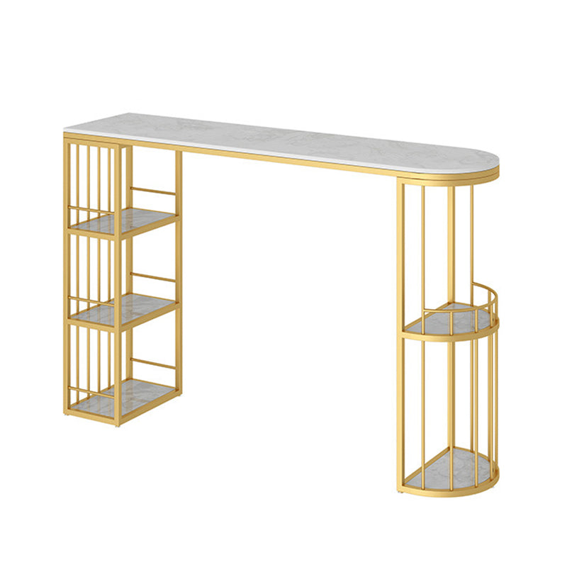 Contemporary Bar Pub Table Set 1/2/3 Pcs Stone Bar Table and Upholstered Stools