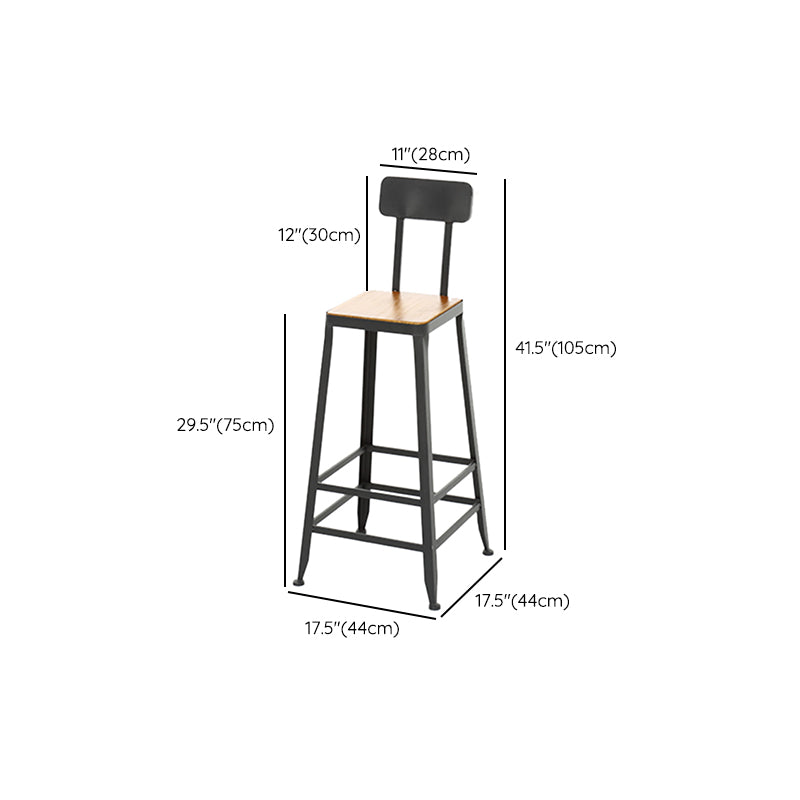 Industrial Bar Table Set 1/5/9 Pieces Rectangle Wood Counter Table with Stools for Bar