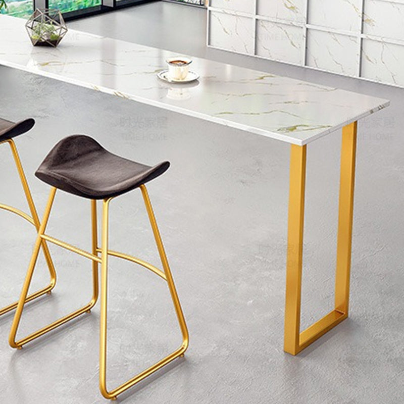 1/2/4 Pieces Bar Stool and Table Set Rectangular Pub Dining Set for Home