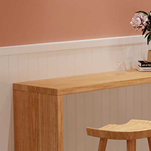 Modern Rectangle Pub Dining Set 1/5/9 Pieces Solid Wood Counter Set