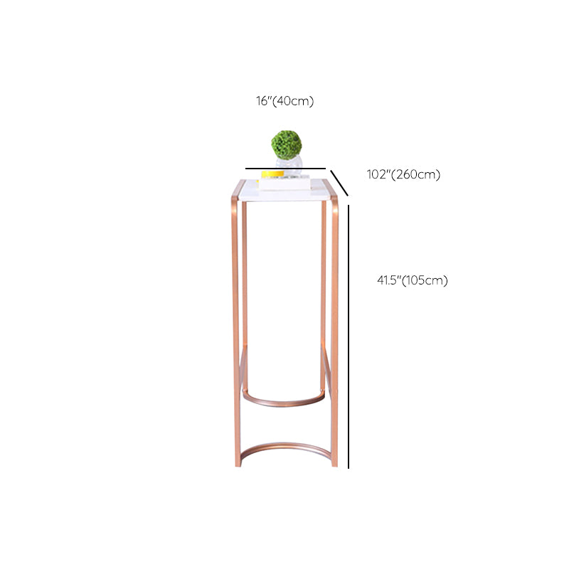 Glam Rectangular Pub Table Set 1/2 Pieces Counter Height Pub Set