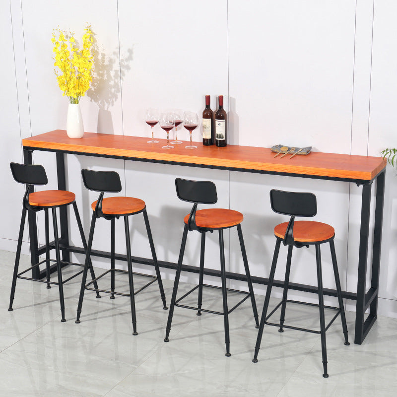 Rectangular Pub Table Set 1/2/5/9 Pieces Bar Stool and Table Set