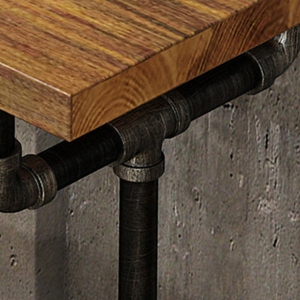 Brown Bar Stool and Table Set Industrial 1/2/4/7 Pieces Table and Stool Set