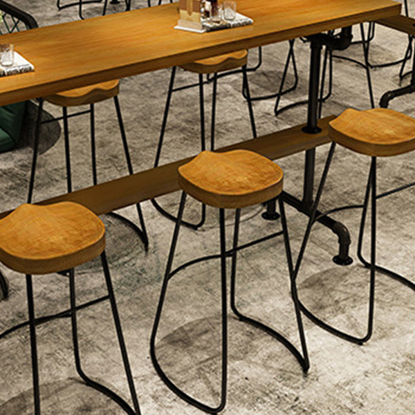 1/2/11 Pieces Table and Stool Set Solid Wood Pub Dining Set for Home