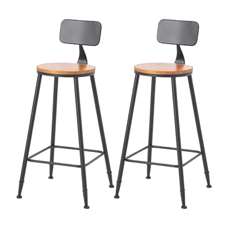 Modern Bar Table Set 1/2/5 Pieces Rectangle Bar Table and Stool with Metal Footrest