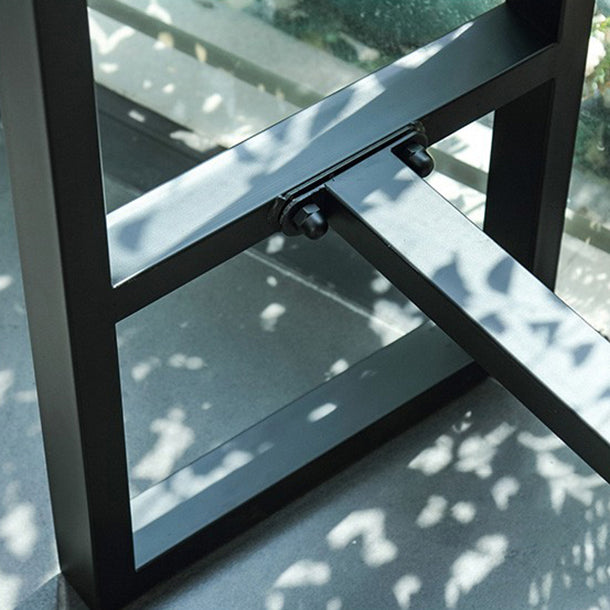 Modern Bar Table Set 1/2/5 Pieces Rectangle Bar Table and Stool with Metal Footrest