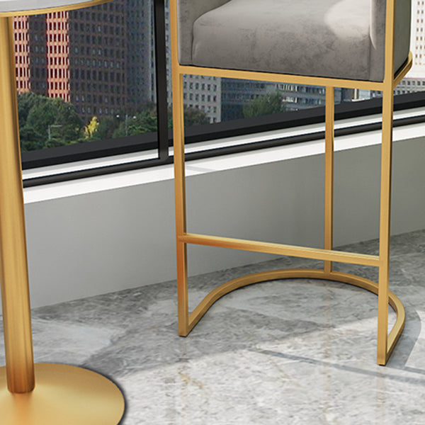 Sintered Stone Bar Table Set 1/2/3/4/7 Pieces Luxury Bar Table and Stools with Footrest