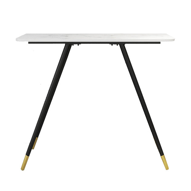 1/2 Pieces Bar Table and Stool Modern Sintered Stone Table and Armless Bar Chair