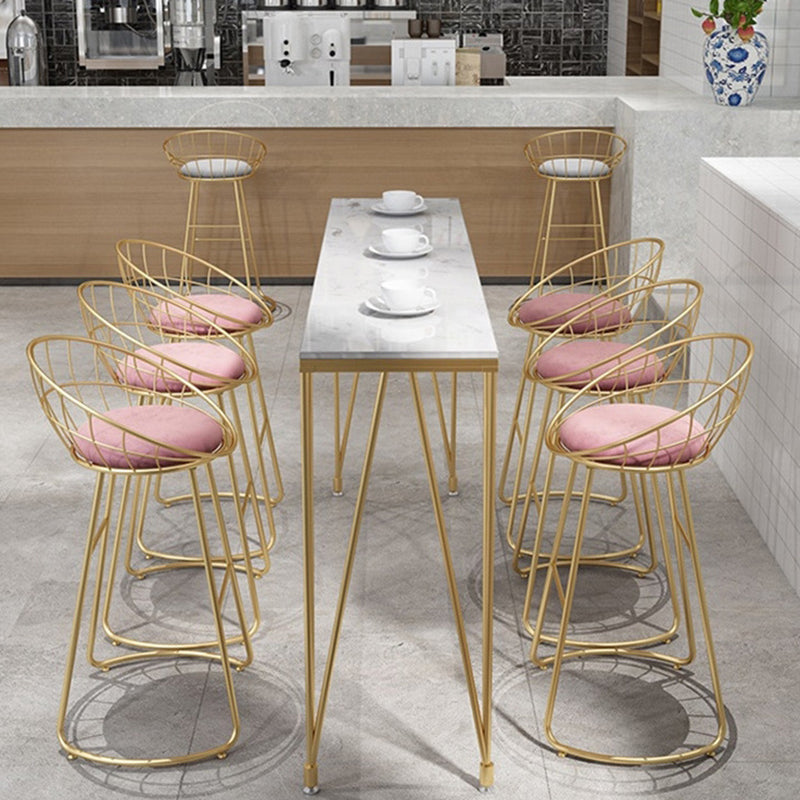 1/7 Pieces Pub Dining Set Contemporary Bar Stool and Table Set