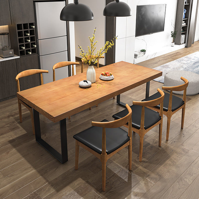 Traditional 1/5/7 Pieces Dining Set Rectangle Wood Dining Table Set for Dining Room