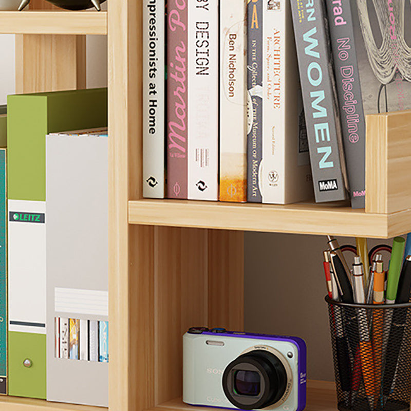 Standard Engineered Wood Book Shelf Contemporary Open Bookcase