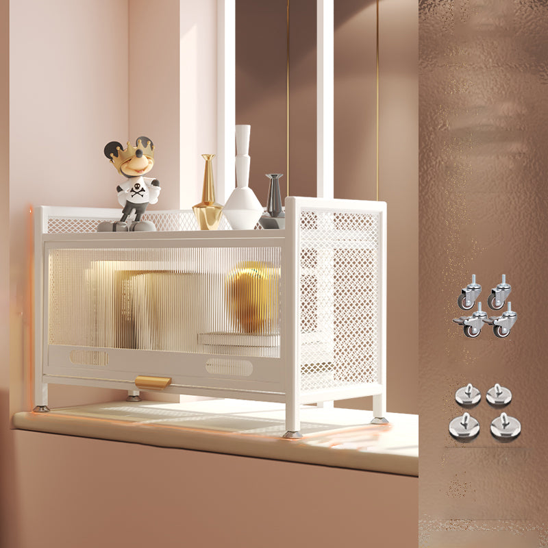 12.6" W Matte Finish Bookshelf for Living Room, Steel Standard Shelf Bookcase