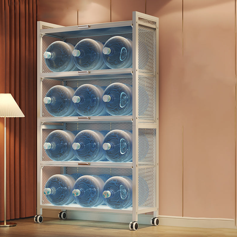 12.6" W Matte Finish Bookshelf for Living Room, Steel Standard Shelf Bookcase