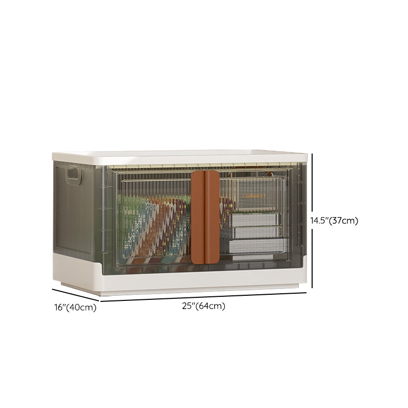 Contemporary Shelf Bookcase Folding Closed Back Plastic Bookcase