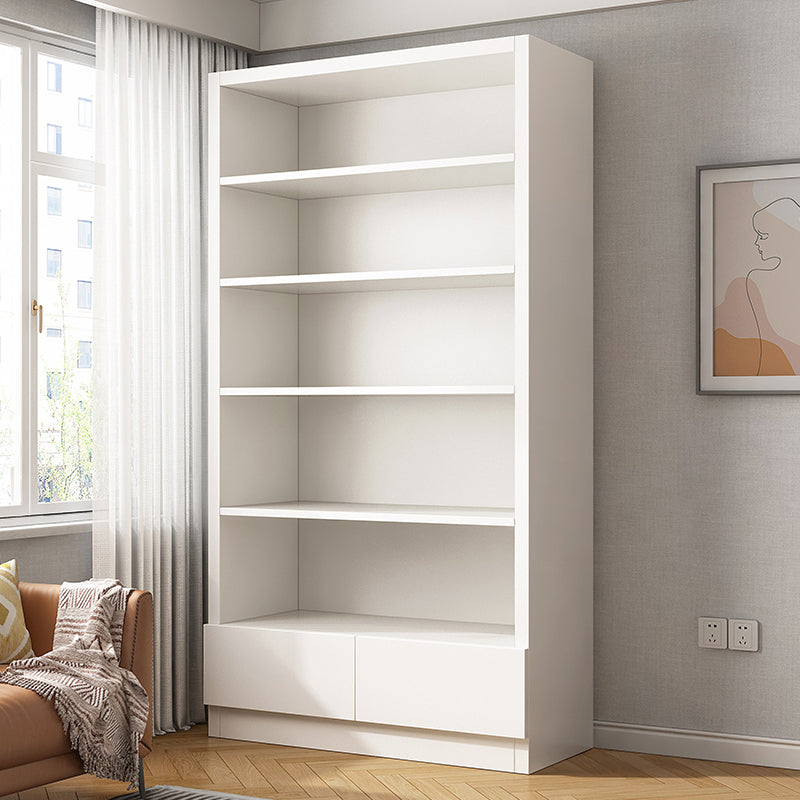 11.81" W Modern Matte Finish Bookcase Engineered Wood Standard Bookshelf