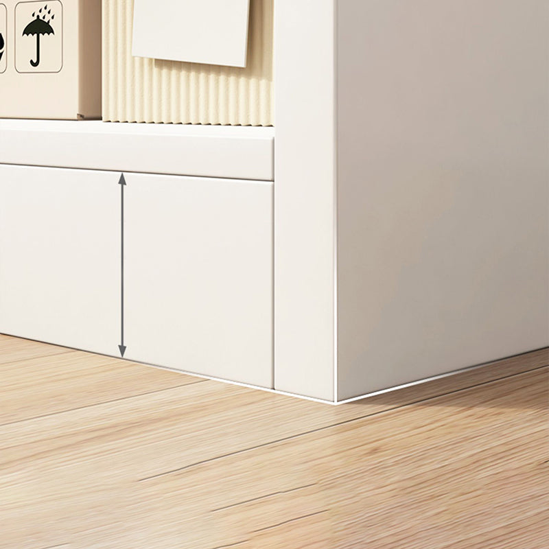 11.81" W Modern Matte Finish Bookcase Engineered Wood Standard Bookshelf