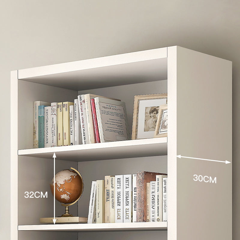 11.81" W Modern Matte Finish Bookcase Engineered Wood Standard Bookshelf