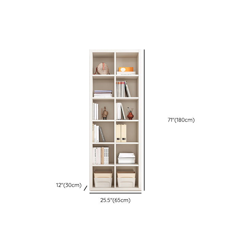 11.81" W Modern Matte Finish Bookcase Engineered Wood Standard Bookshelf