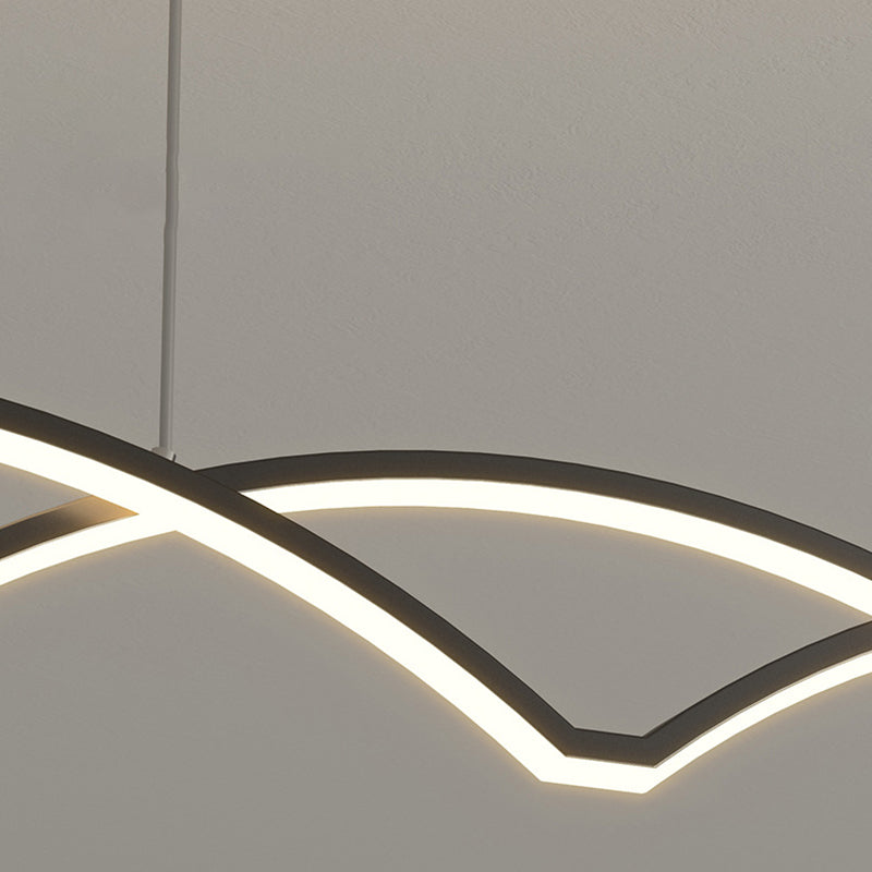 Modernism Kitchen Island Lighting LED Golden/Black Ceiling Light for Home
