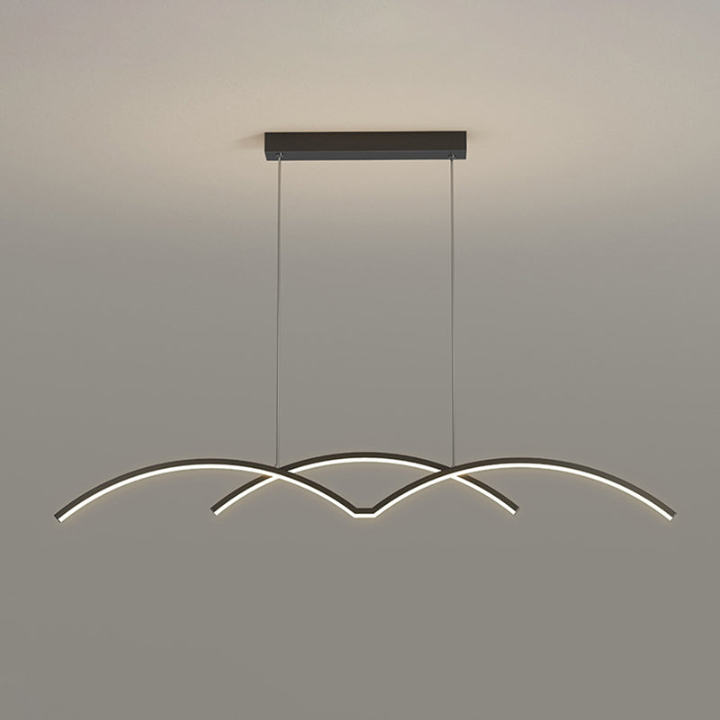 Modernism Kitchen Island Lighting LED Golden/Black Ceiling Light for Home
