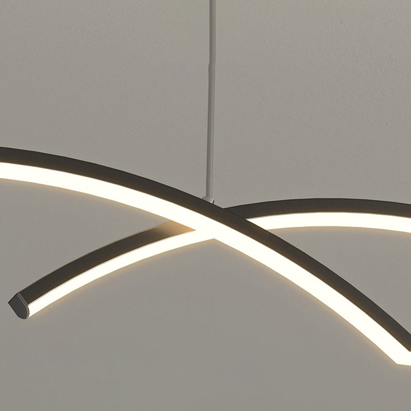 Modernism Kitchen Island Lighting LED Golden/Black Ceiling Light for Home