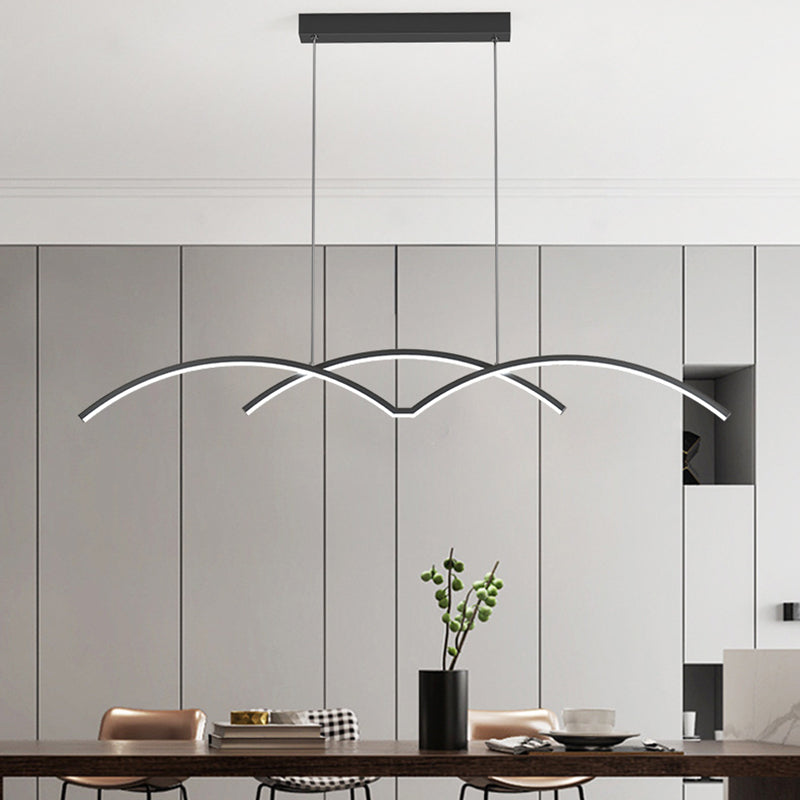Modernism Kitchen Island Lighting LED Golden/Black Ceiling Light for Home