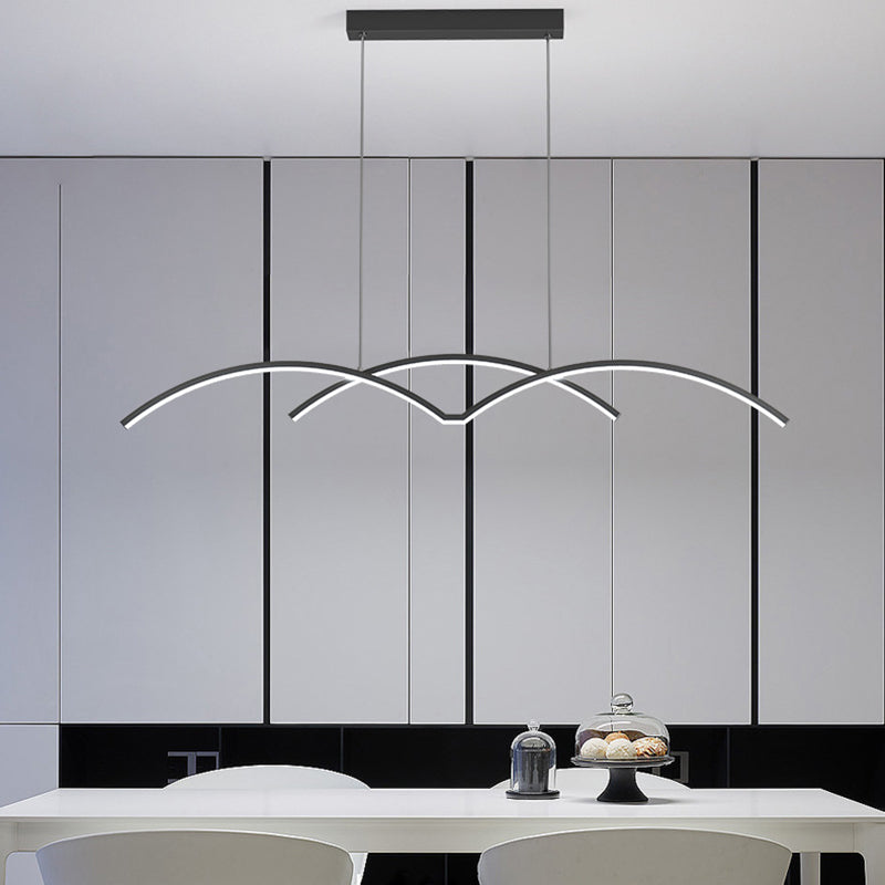 Modernism Kitchen Island Lighting LED Golden/Black Ceiling Light for Home