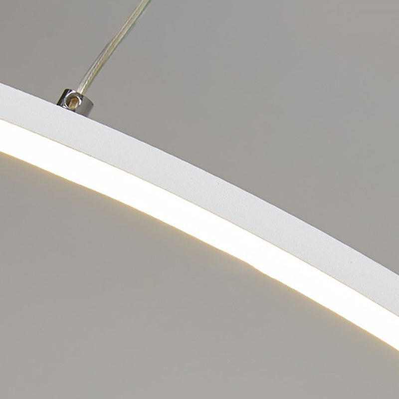 Black/White Kitchen Island Lighting Contemporary LED Ceiling Light for Home
