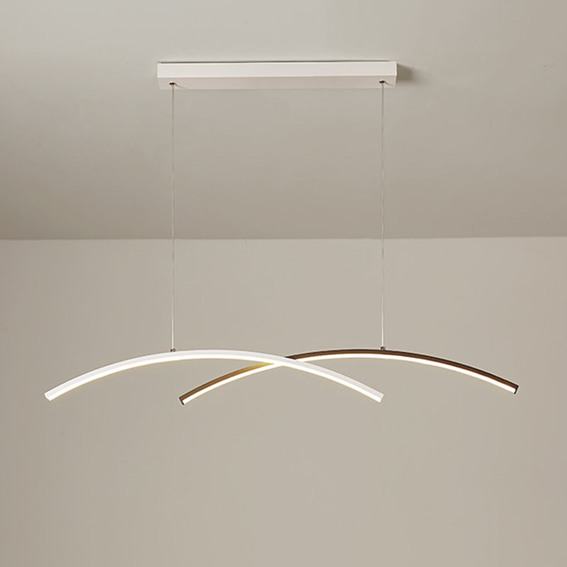 Black/White Kitchen Island Lighting Contemporary LED Ceiling Light for Home