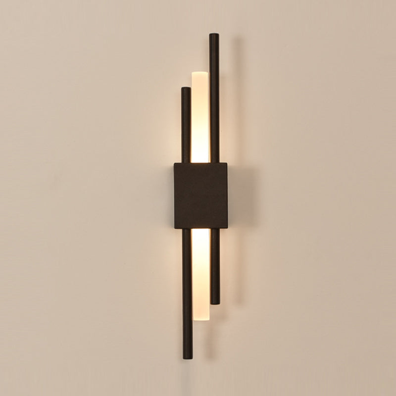 Metal Cylinder Shape Wall Light Modern Style 1 Light Wall Light Sconce