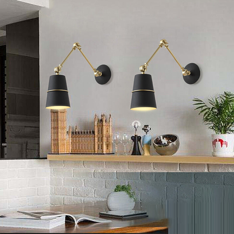 Metal Geometric Shape Wall Light Industrial Style 1 Light Wall Light Sconce