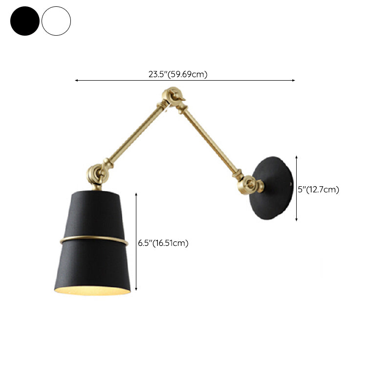 Metal Geometric Shape Wall Light Industrial Style 1 Light Wall Light Sconce