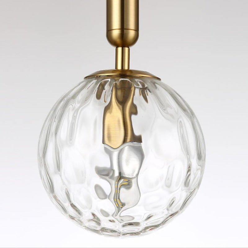Contemporary Glass Shaded Lighting Black/Golden Wall Light for Room