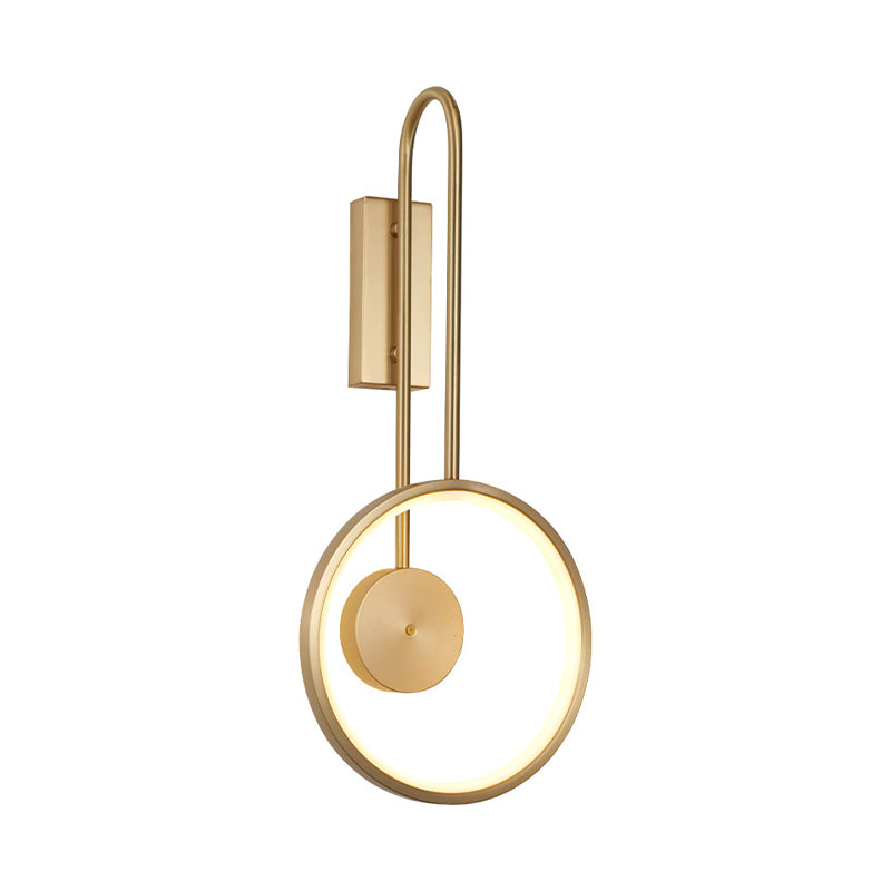 Post-Modern Wall Sconce Copper LED Sconce Lighting for Bedroom