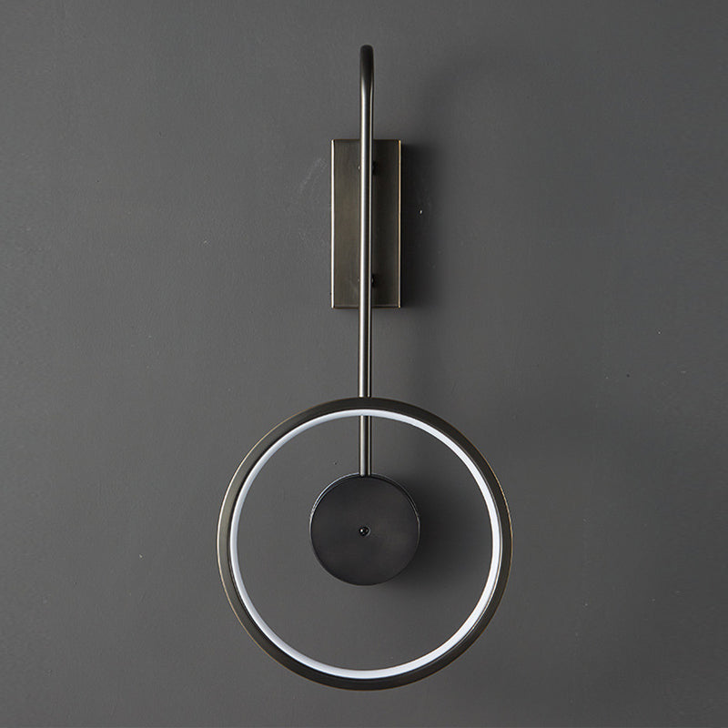 Post-Modern Wall Sconce Copper LED Sconce Lighting for Bedroom